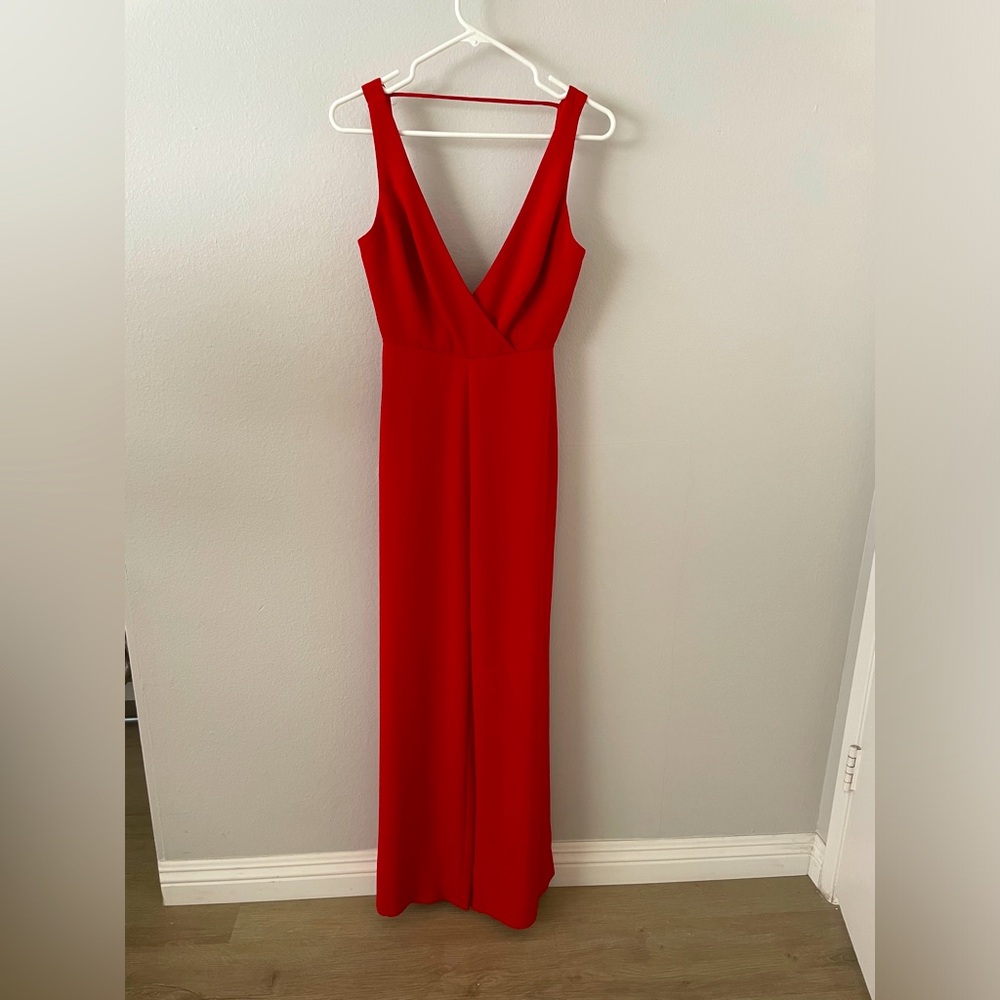Nordstrom Red tight jumpsuit
